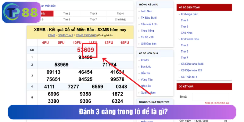 Đánh 3 càng trong lô đề là gì?