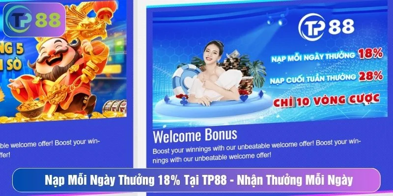 Nạp Mỗi Ngày Thưởng 18% Tại Typhu88 – Nhận Thưởng Mỗi Ngày